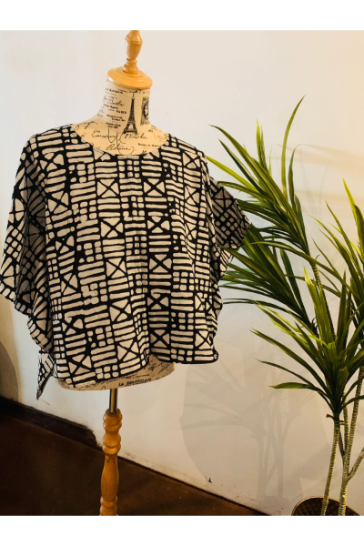 Batik Top - Monochrome (E91)